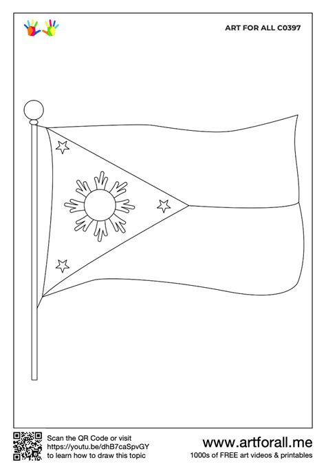 How to draw the National flag of the Philippines .